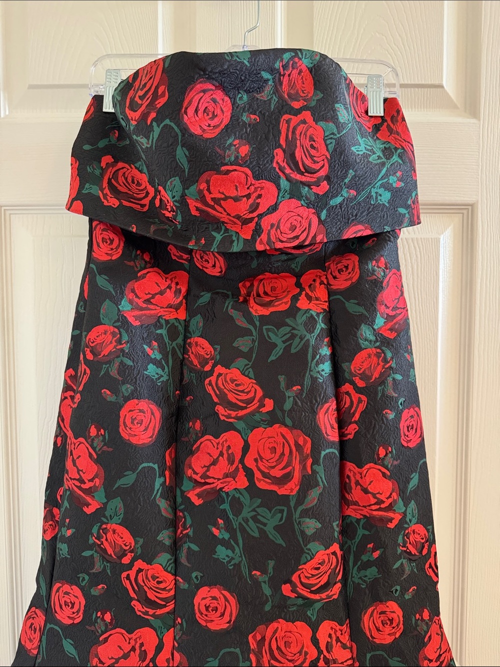 Mac Duggal 27679 Black Strapless Floral Brocade Mermaid Gown Size 6 NWT - Picture 9 of 13